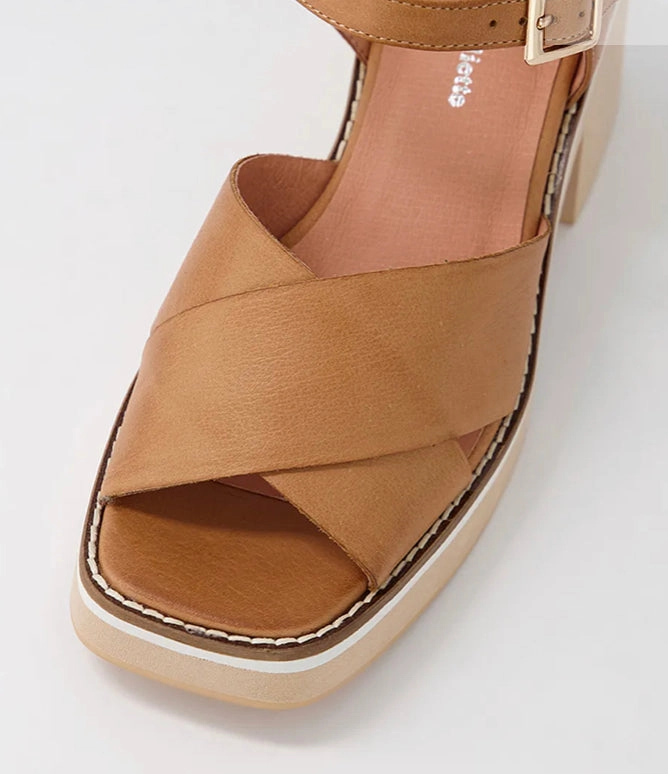 Django and Juliette Jemi ~ Tan ~ Black ~ Vanilla ~ Leather High Heels Long Legs