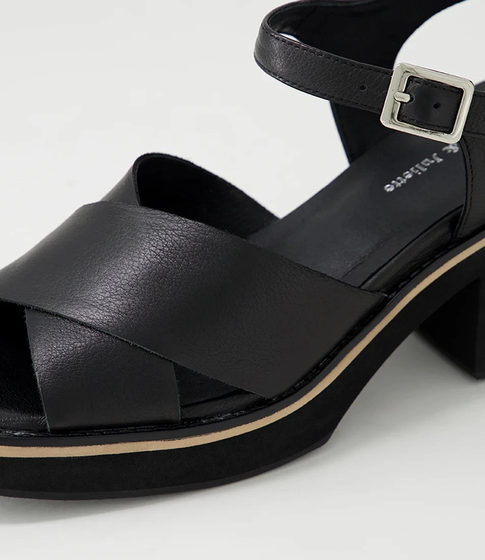 Django and Juliette Jemi ~ Tan ~ Black ~ Vanilla ~ Leather High Heels Femdom