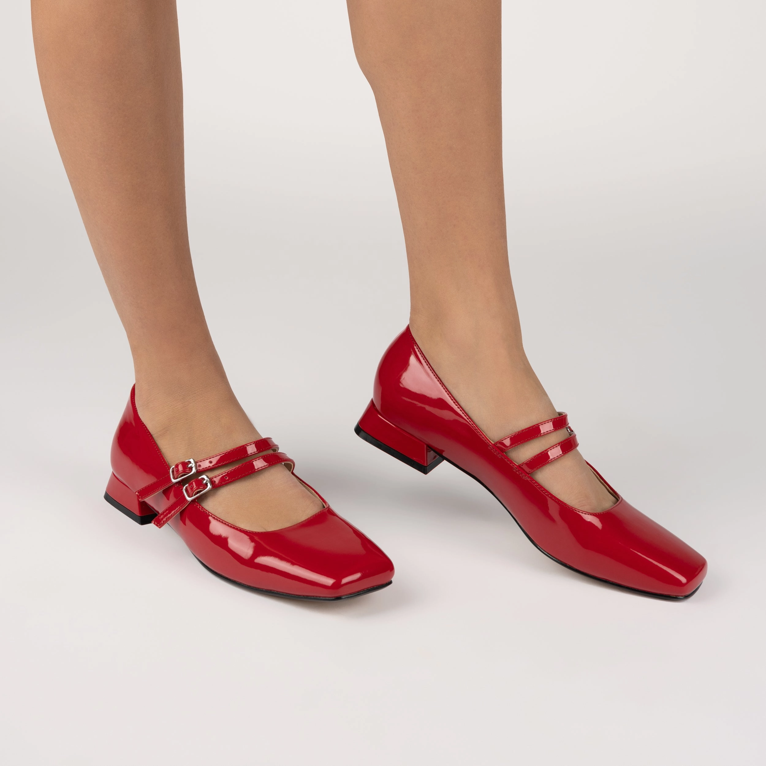 GREDAH MARY JANE DRESS FLATS IN WIDE