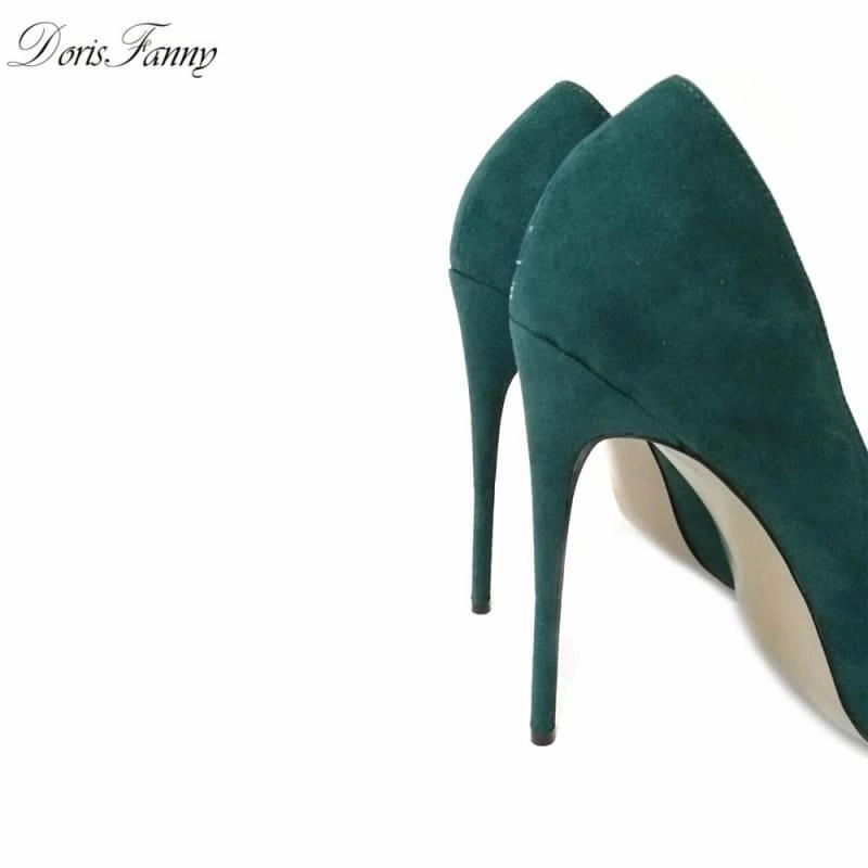 Green  High Heels Stiletto Heel Pumps Patent Leather High Heels
