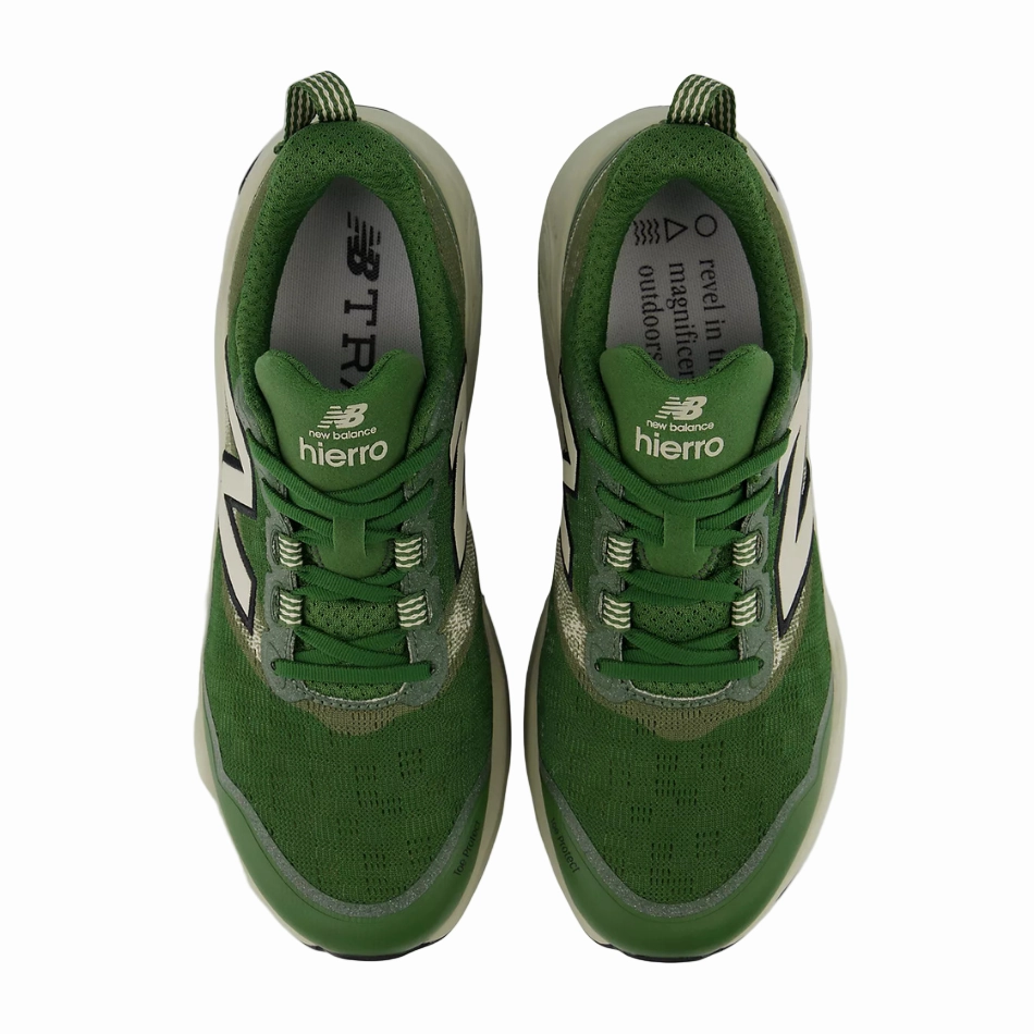 Talon Trail Running Shoe New Balance Men's Hierro V9 Trail Shoes in Dark Alpine Green/Shipyard/Black AW25