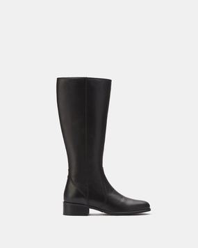 Cheap Boots Knee High Haltham Petite Knee High Boots in Black Leather