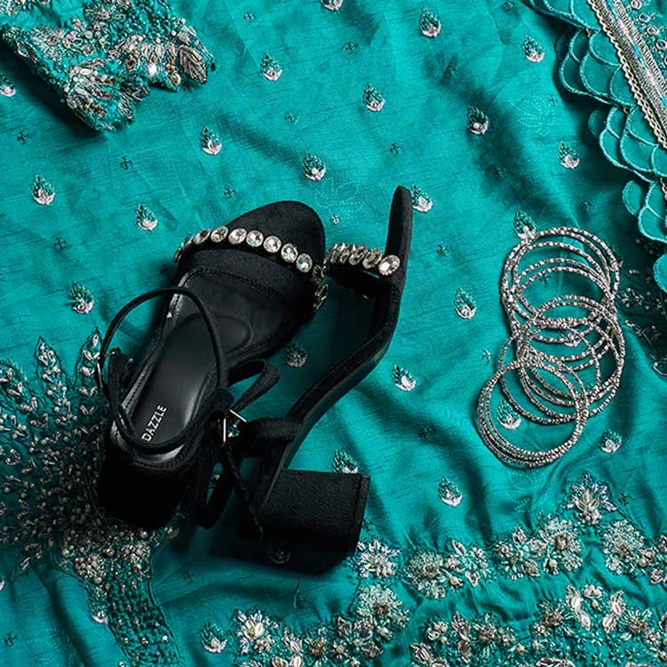 Ghoonghat High Heel Open Toe Pumps