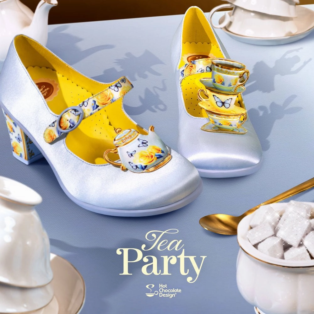 Chocolaticas TEA PARTY Mary Jane Pump High Heels On Platform