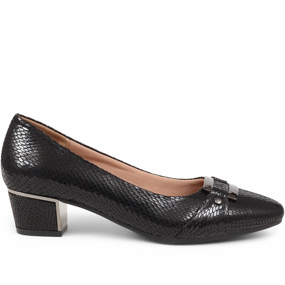 Heeled Court Shoe - WK38019 / 324 234 - Black Snake Most Expensive Climbing Shoes