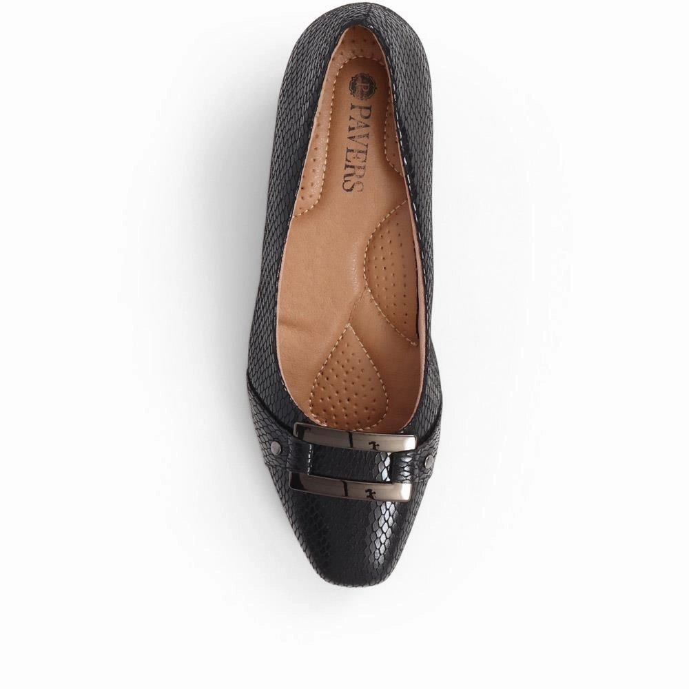 Seb Bouin Climbing Shoes Heeled Court Shoe - WK38019 / 324 234 - Black Snake