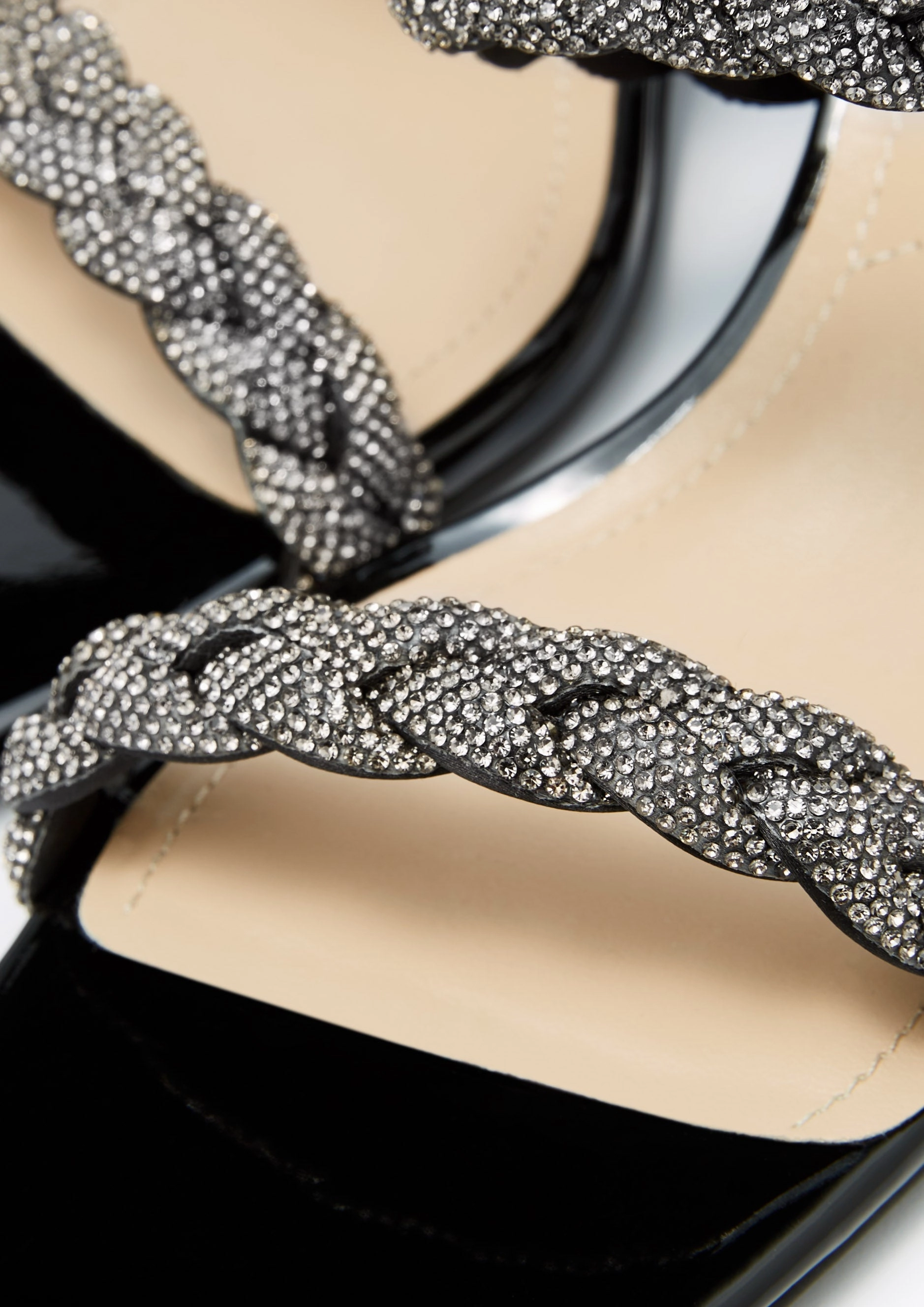 Promise Mid Infinite Mid Heel Sandals Black High Heel Pic