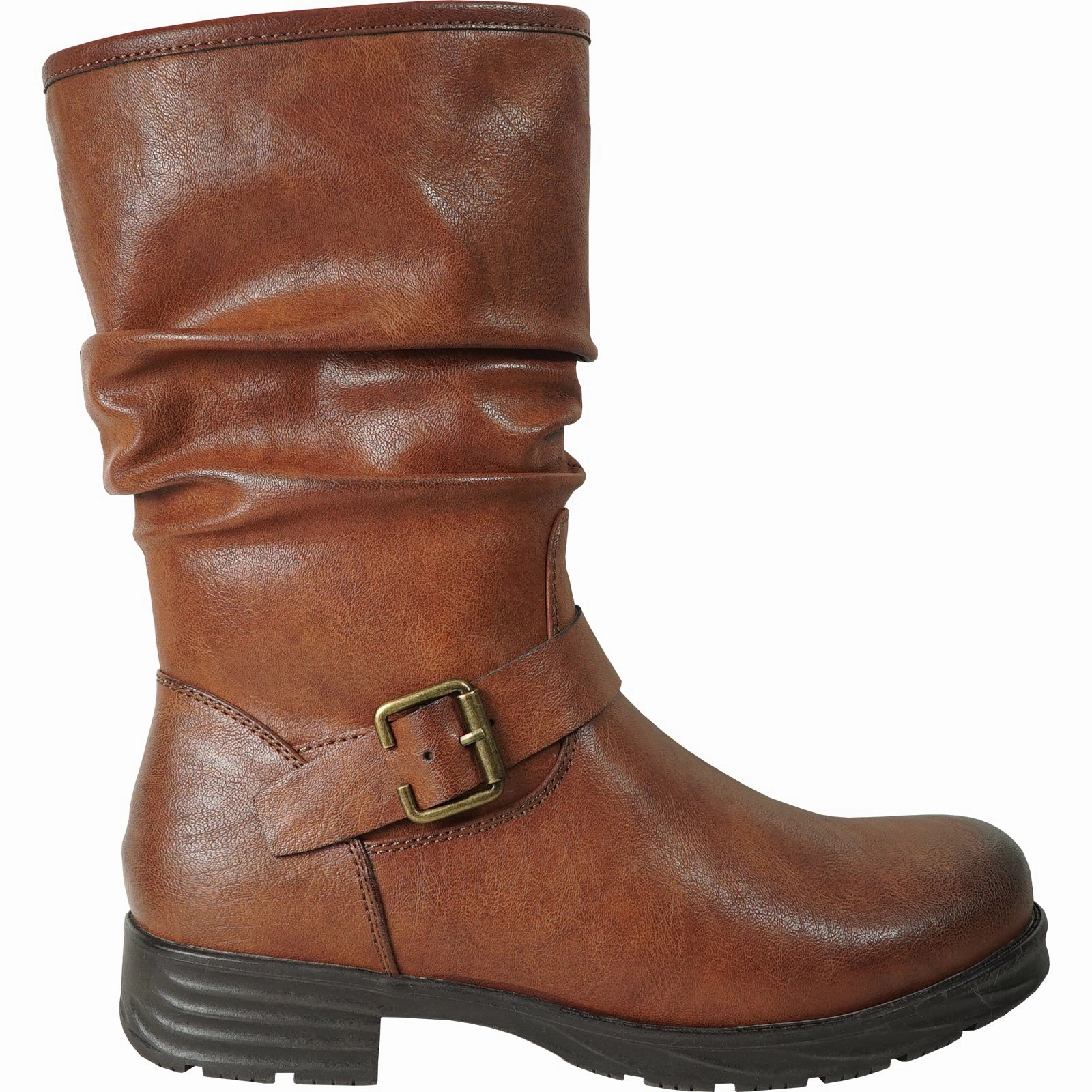 KOZI Canada Waterproof Women Boot HF2601 Ankle Winter Fur Casual Boot Brown Patent Leather Knee Boots