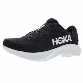 Hoka Rincon 4 Women Cushioned Runing Shoes, Black/White Best Running Shoes With Ankle Support