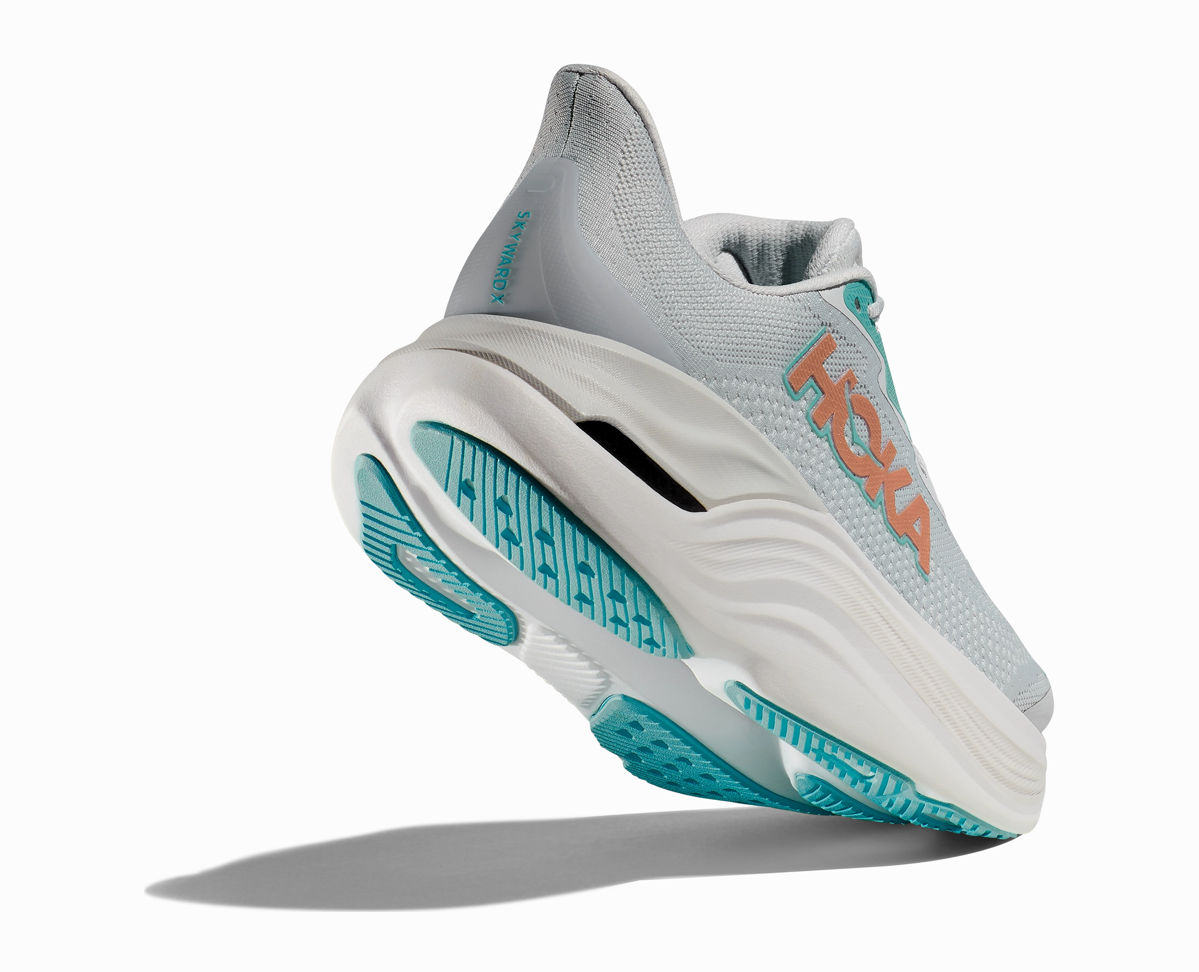 HOKA Women's Skyward X - COSMIC GREY / ROSE GOLD Over Pronation Trail Running Shoes