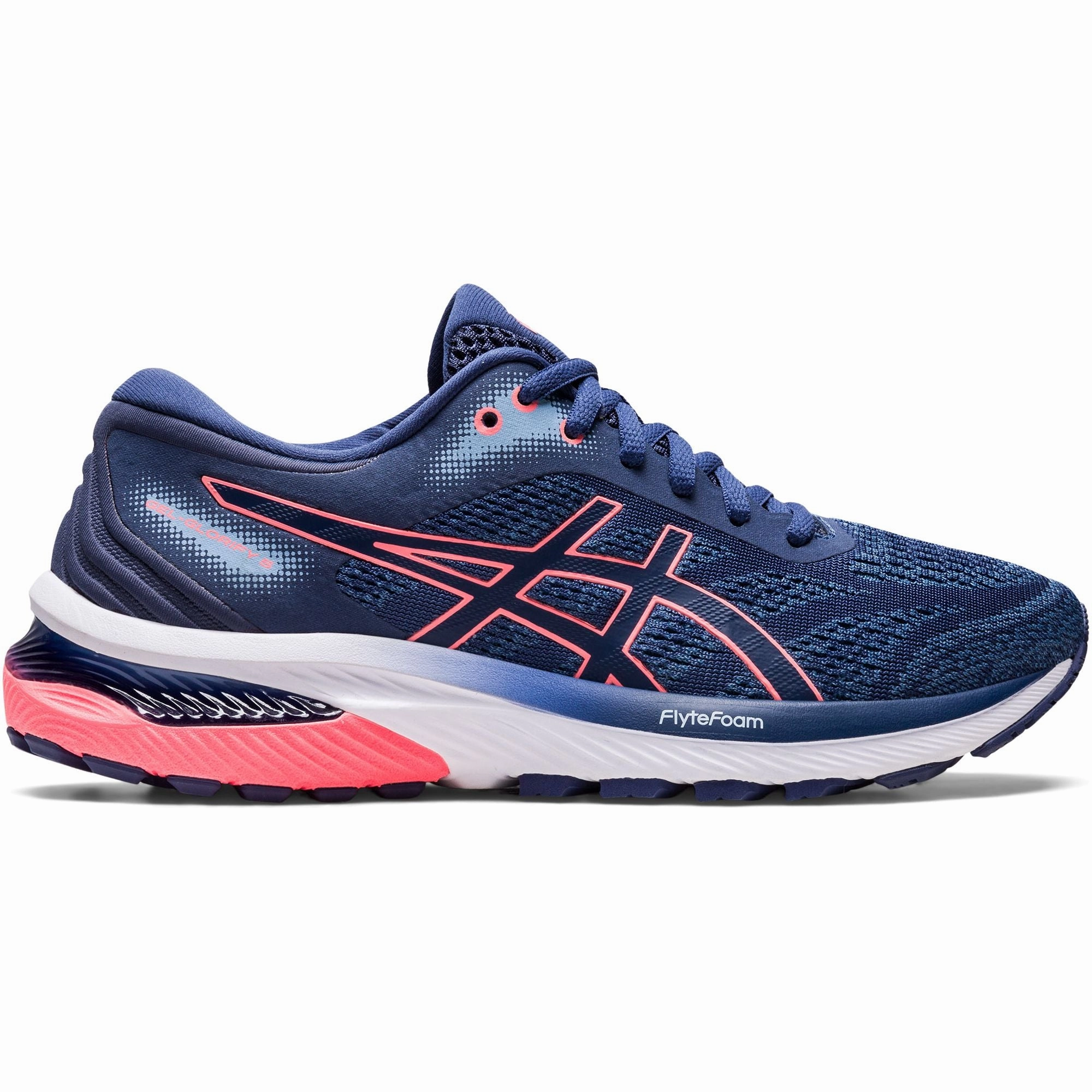 Asics Shoes Gel Rocket Asics Gel Glorify 5 Womens Running Shoes - Blue
