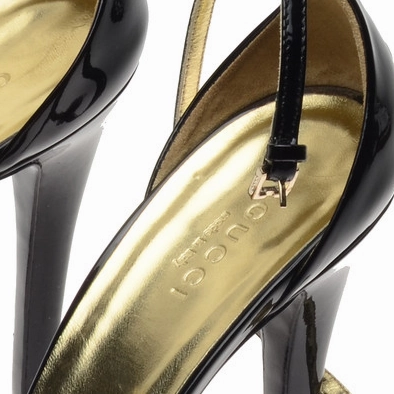 Iconic Vintage Gucci - Black Platform Peep Toe Heels - 8 Fall High Heels