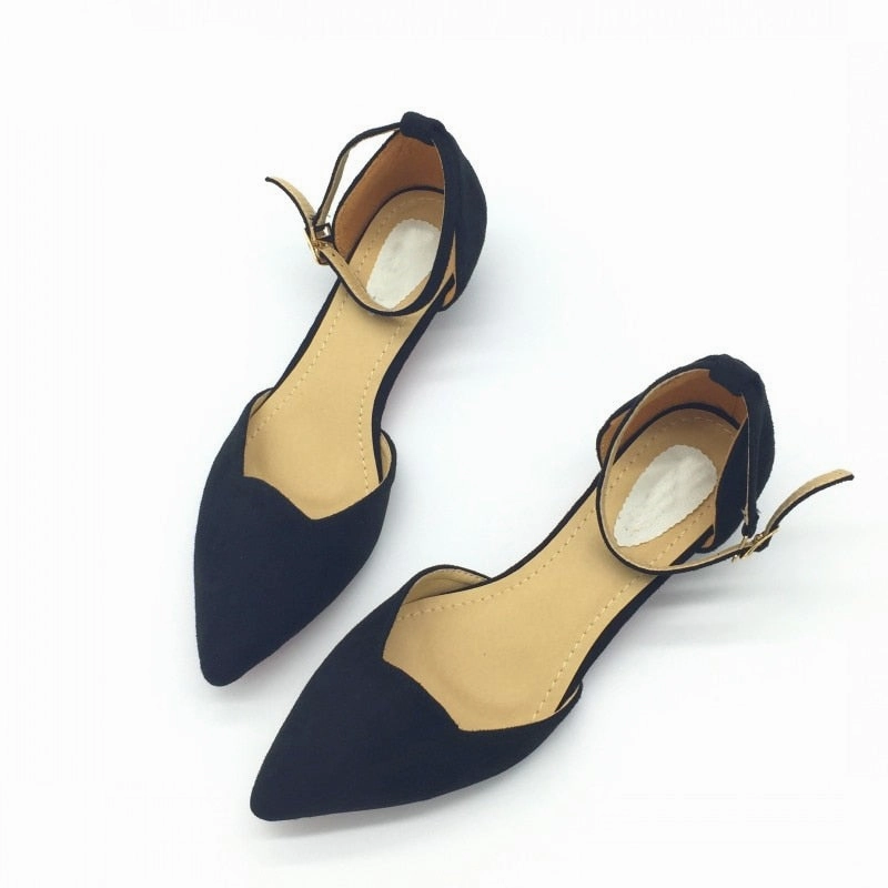 Sexy Women Buckle Strap Low Heels Pumps Interchangeable High Heels