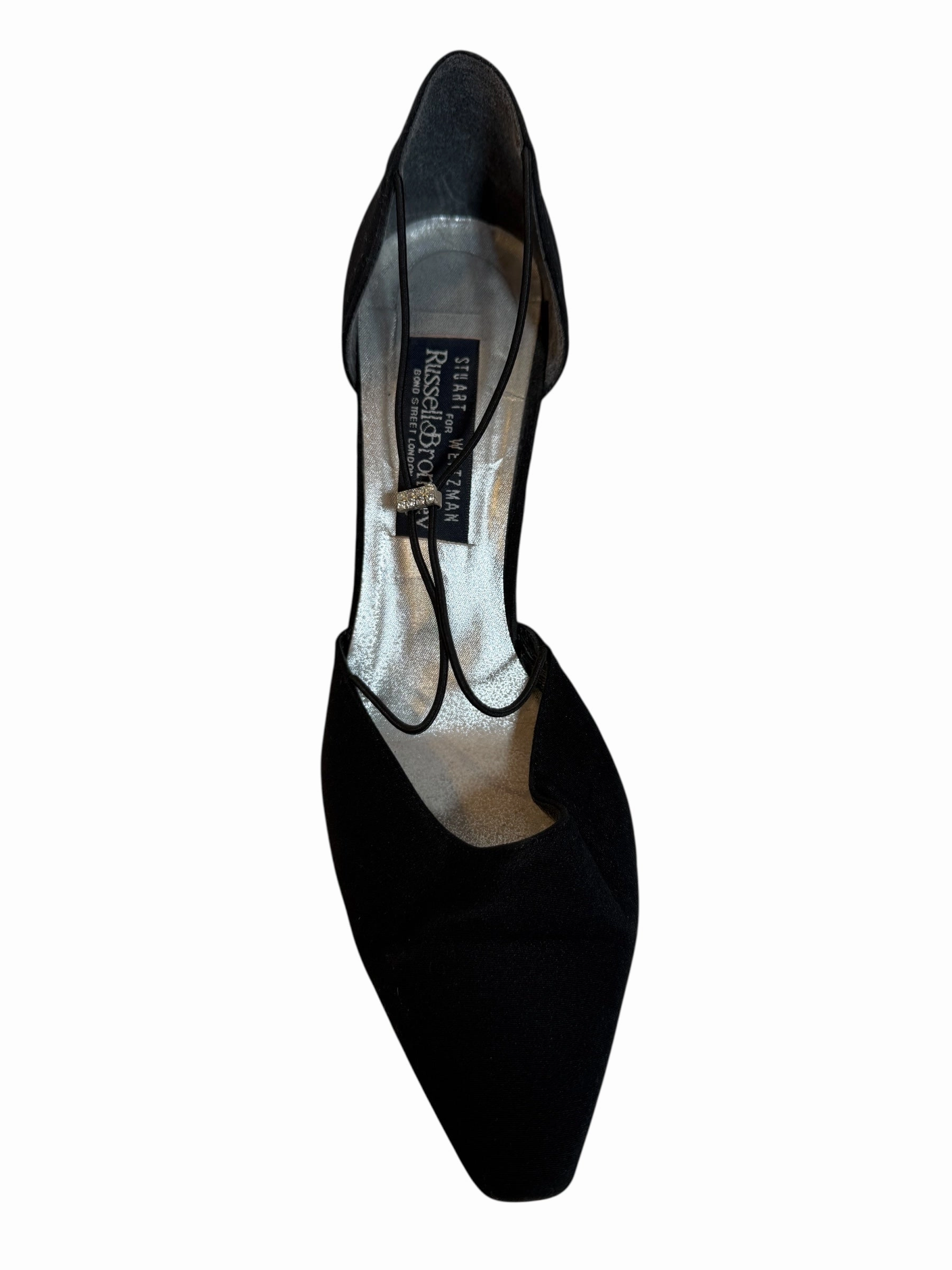 Stuart Weitzman for Russell & Bromley Women's Black Mules (Size UK 5.5) Vegas High Heels