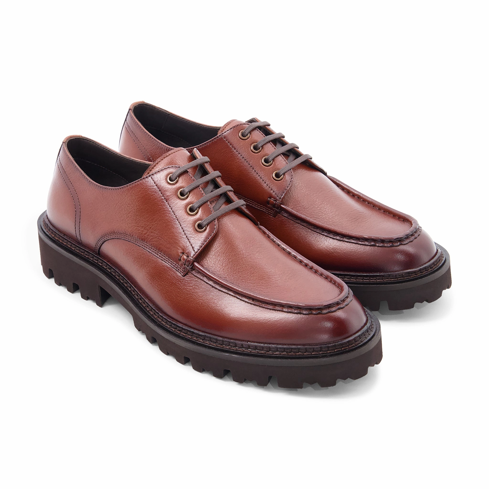Vintage Derby Shoes Barrett Moc Derby // Tan