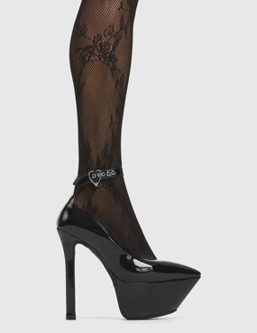 Disco Diva Platform Heels Peacock High Heels