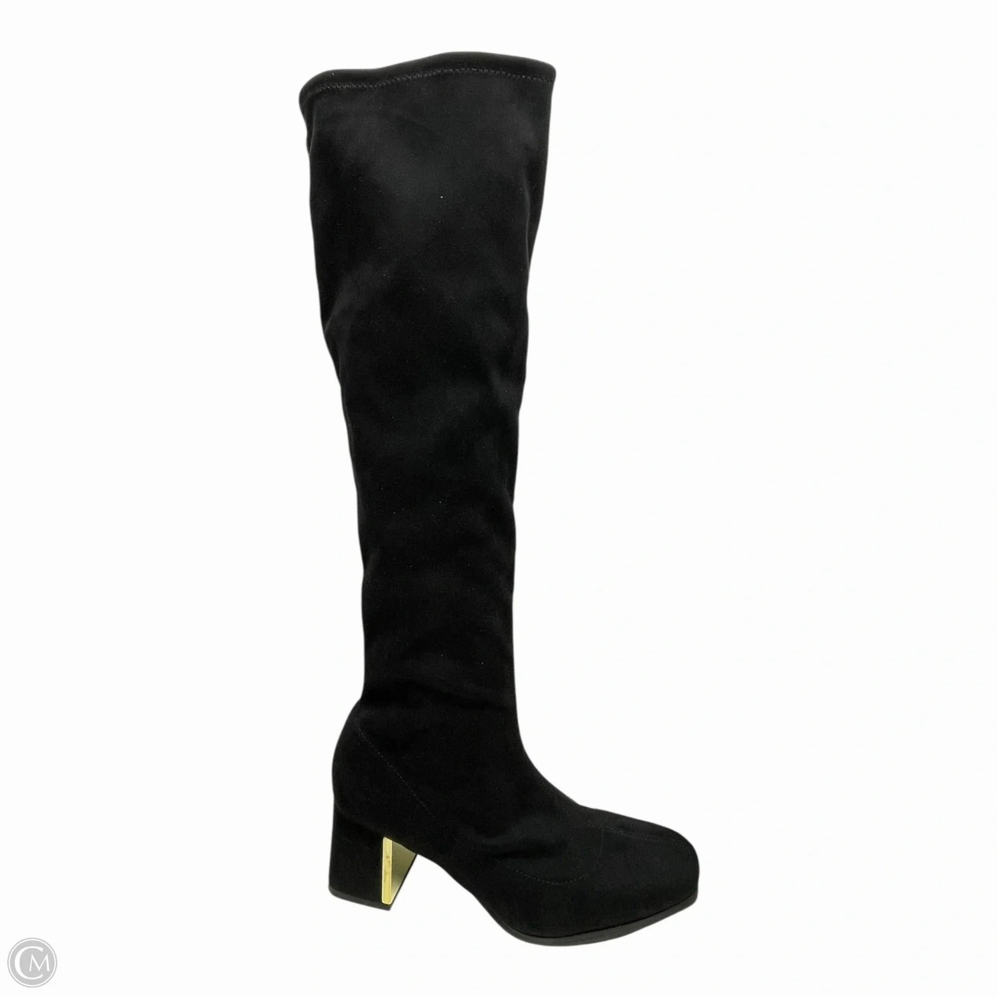 Boots Over-the-knee Heels By Alfani In Black & Gold, Size: 11 Moncler Snow Boots