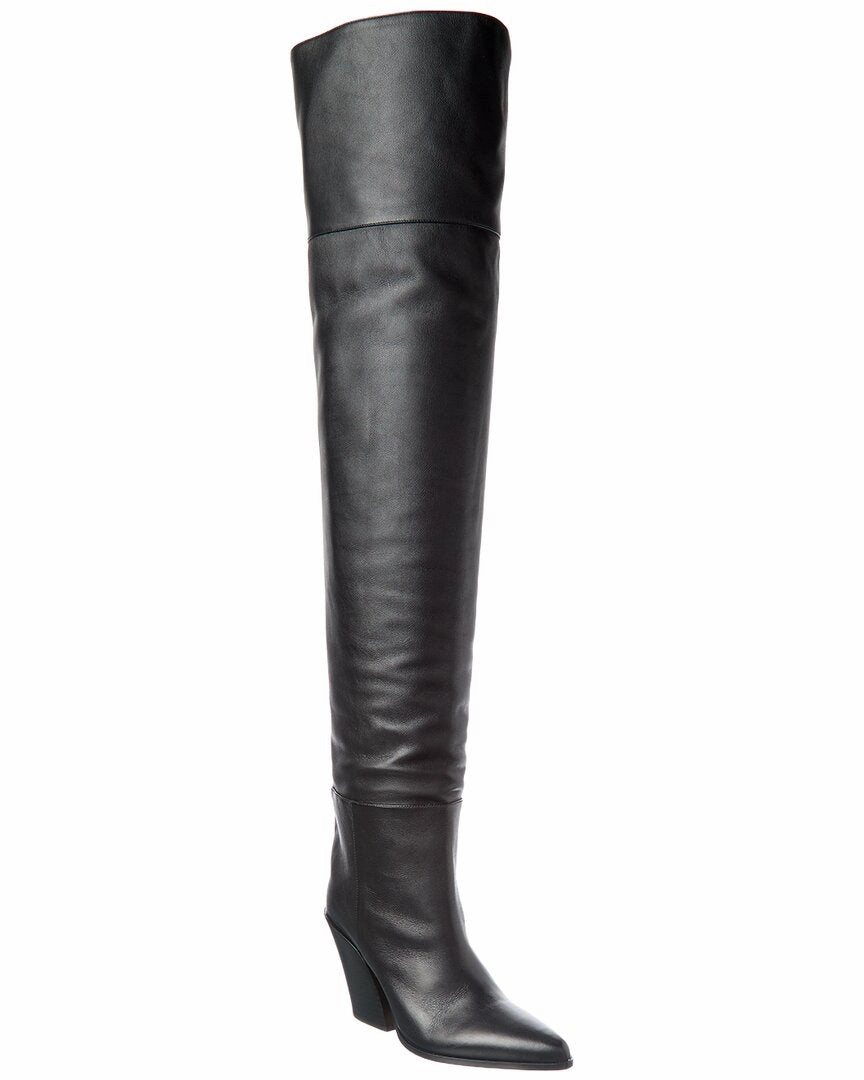 American Made Boots Jimmy Choo Maceo 85 Leather Over-The-Knee Boot