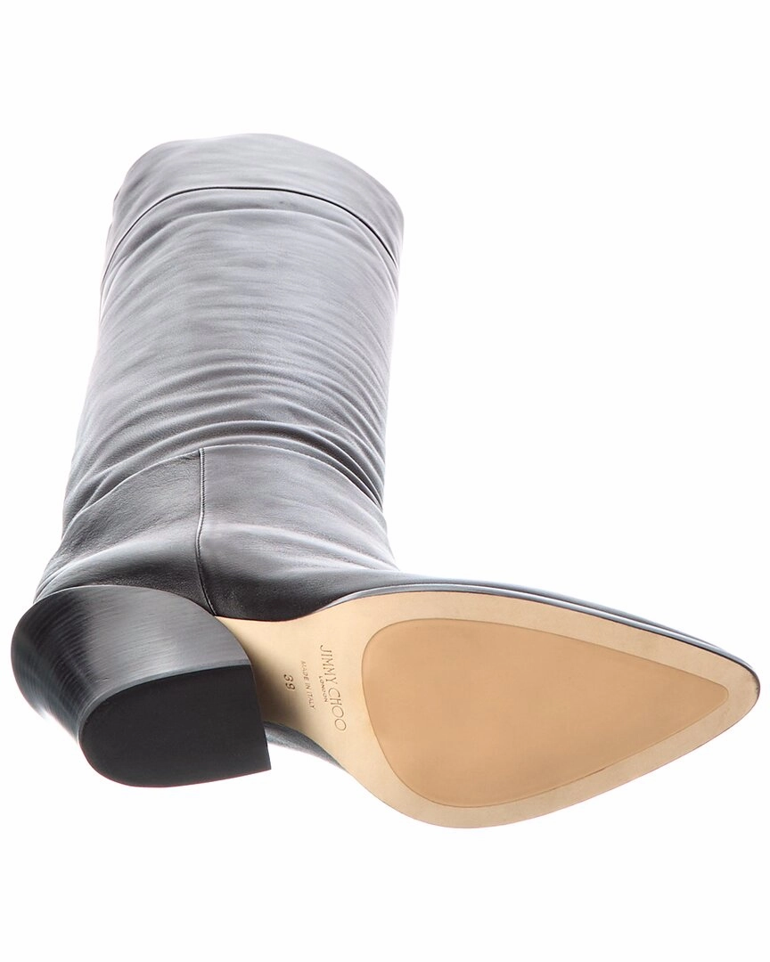 Neon Boots Dancehall And Saloon Jimmy Choo Maceo 85 Leather Over-The-Knee Boot