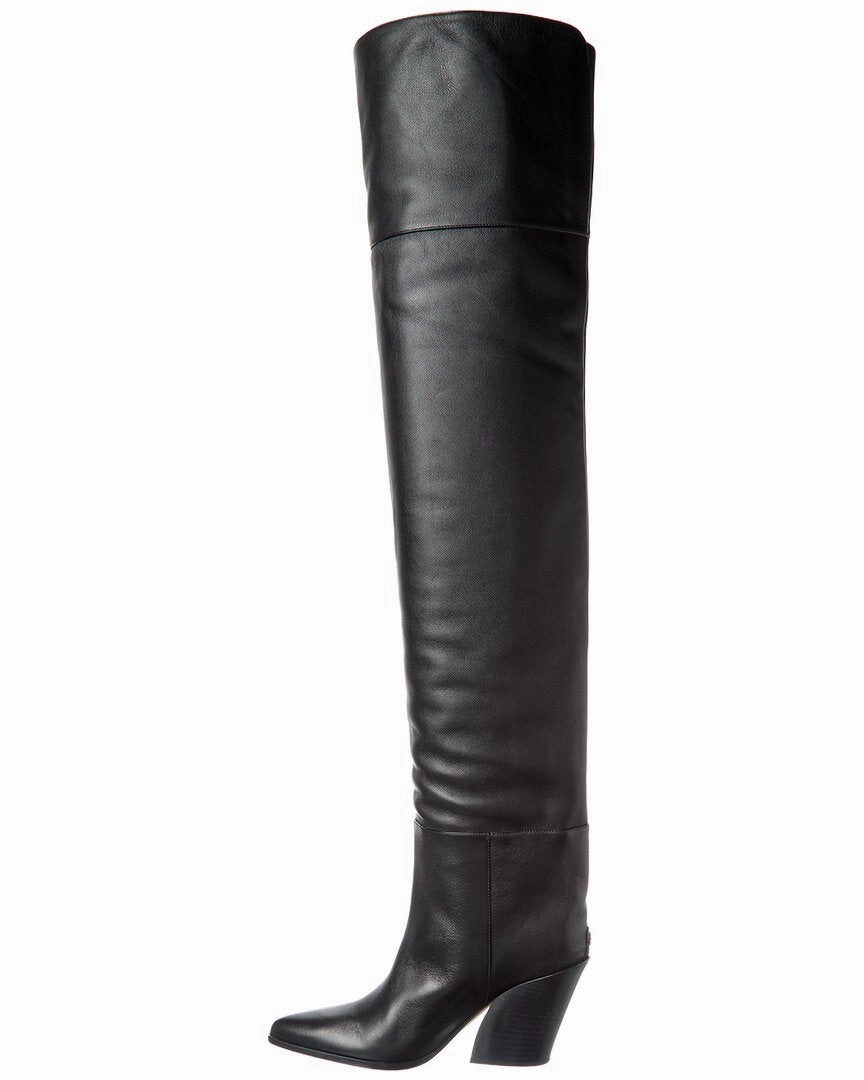 Supply Work Boots Jimmy Choo Maceo 85 Leather Over-The-Knee Boot
