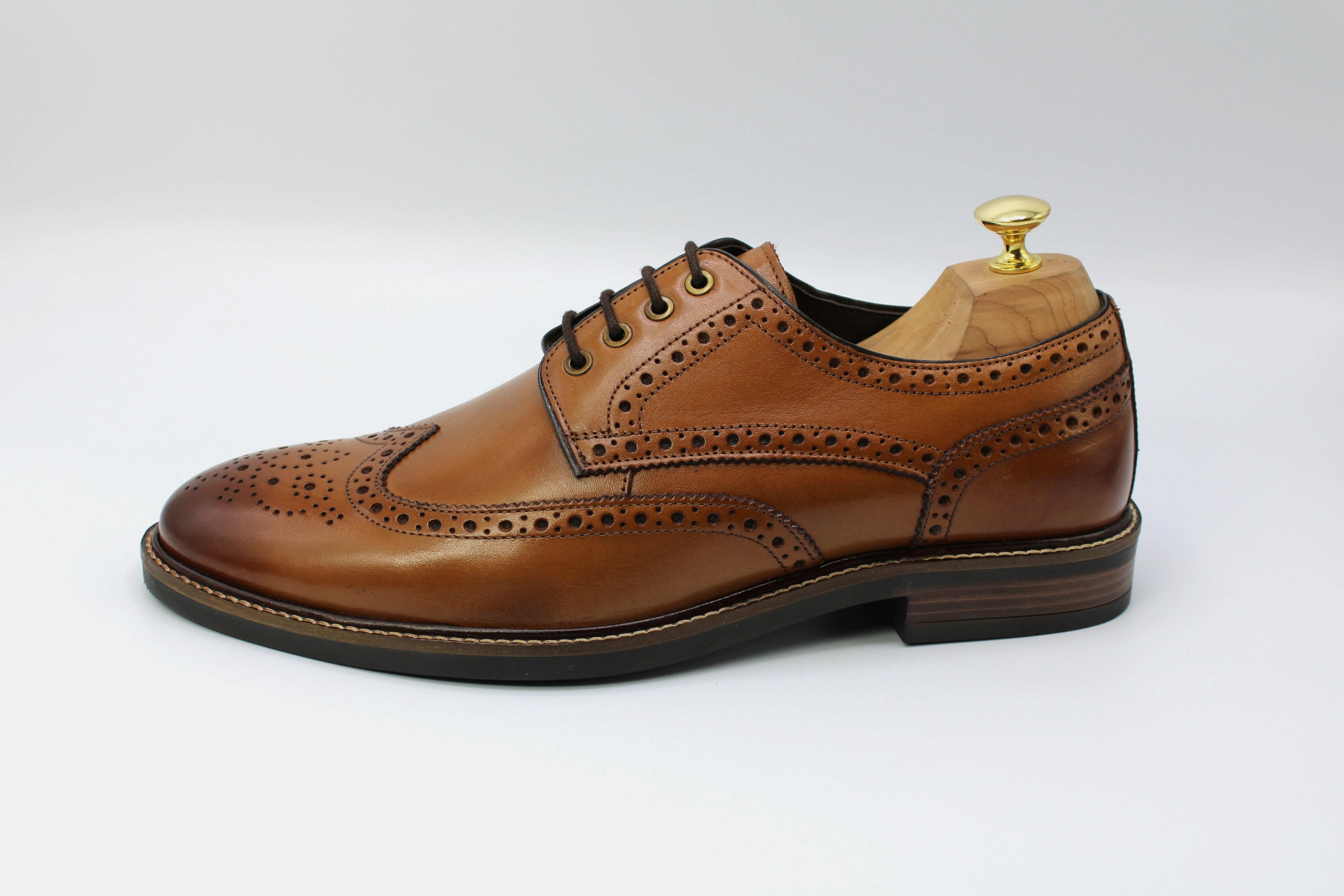 John White Stokes Tan Lace-up Stacy Adams Shoes