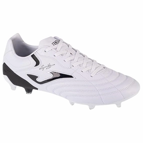 Joma Powerful 2402 Firm Ground Soccer Cleats (White/Gold) Best Soccer Cleats For Ankle Support