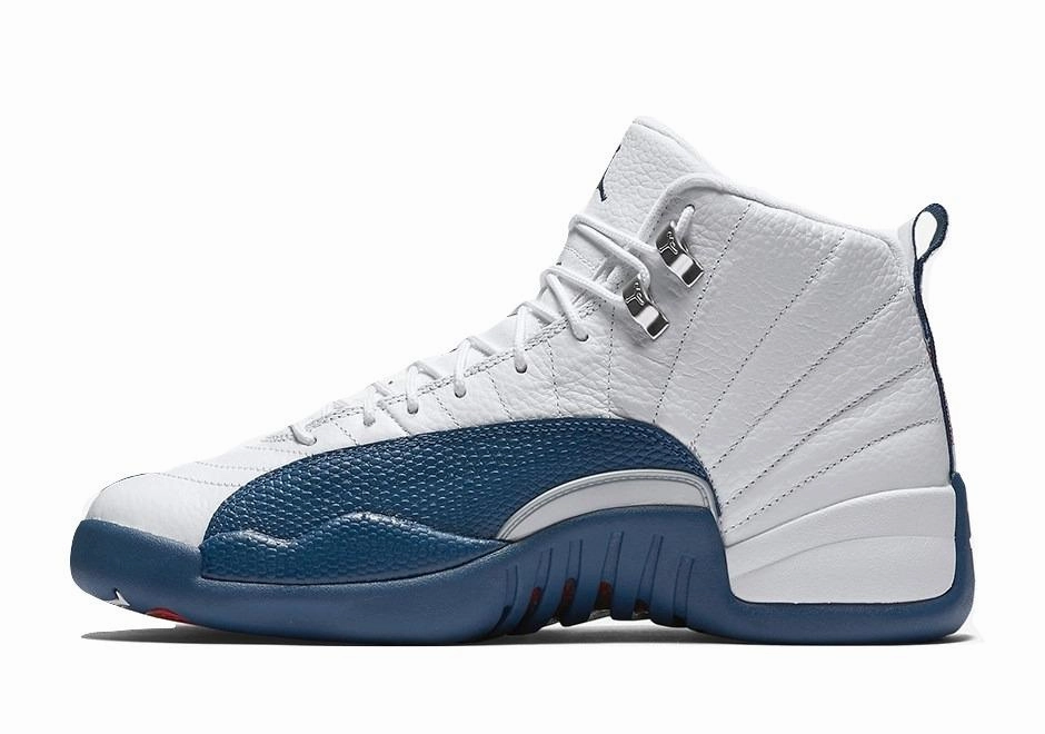 Reebok High Top Basketball Shoes Jordan 12 French Blue Basketball Shoes