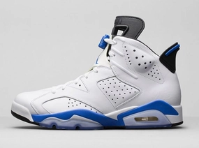 Jordan 6 Sport Blue Basketball Shoes Power Lacing Basketball Shoes