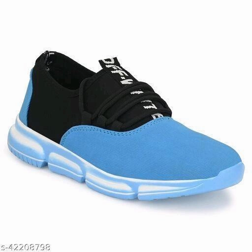 Men's Mesh Stylish Blue Sports Shoes Running Spikes Shoes