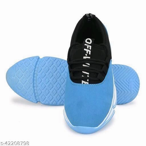 Fit Running Shoes Men's Mesh Stylish Blue Sports Shoes