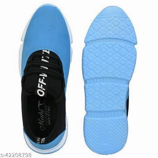 Men's Mesh Stylish Blue Sports Shoes Light Strike Running Shoes