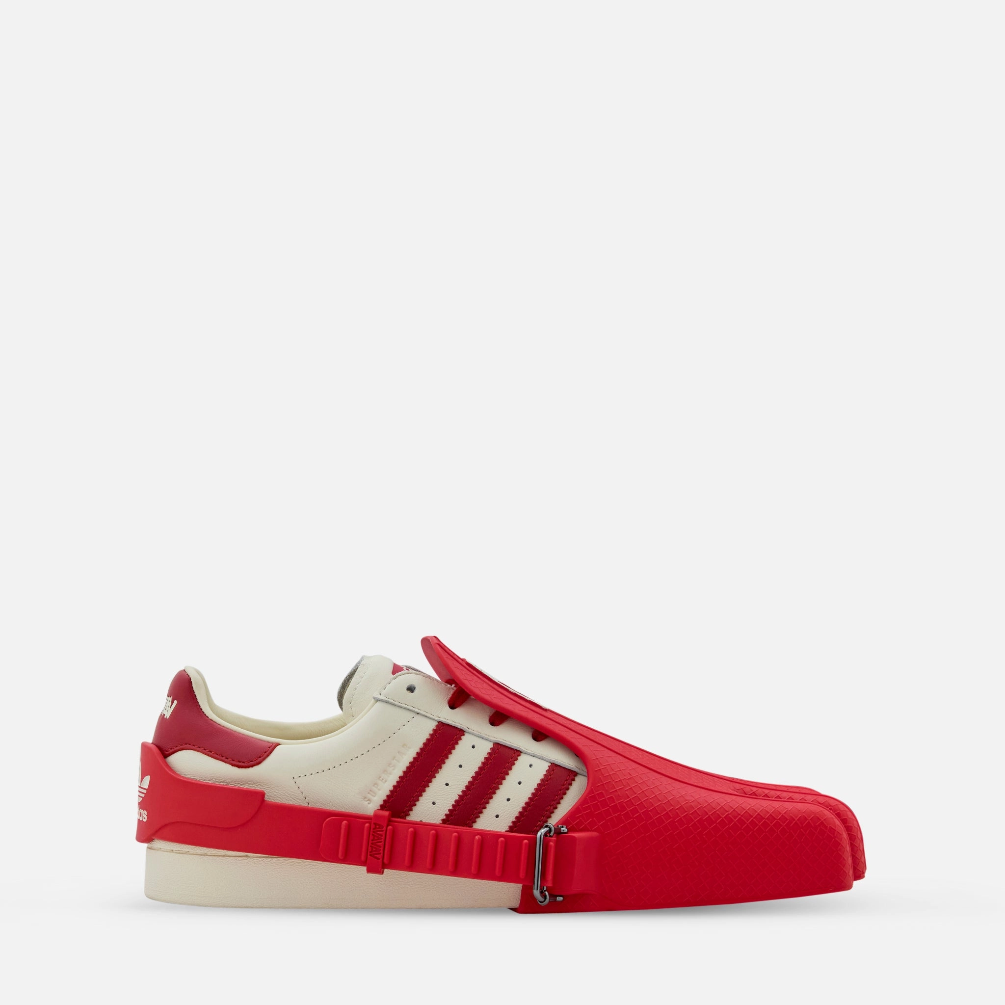 Adidas Golf Shoes Deals Avavav x Women's Superfinger Superstar Better Scarlet | Cream White | Better Scarlet