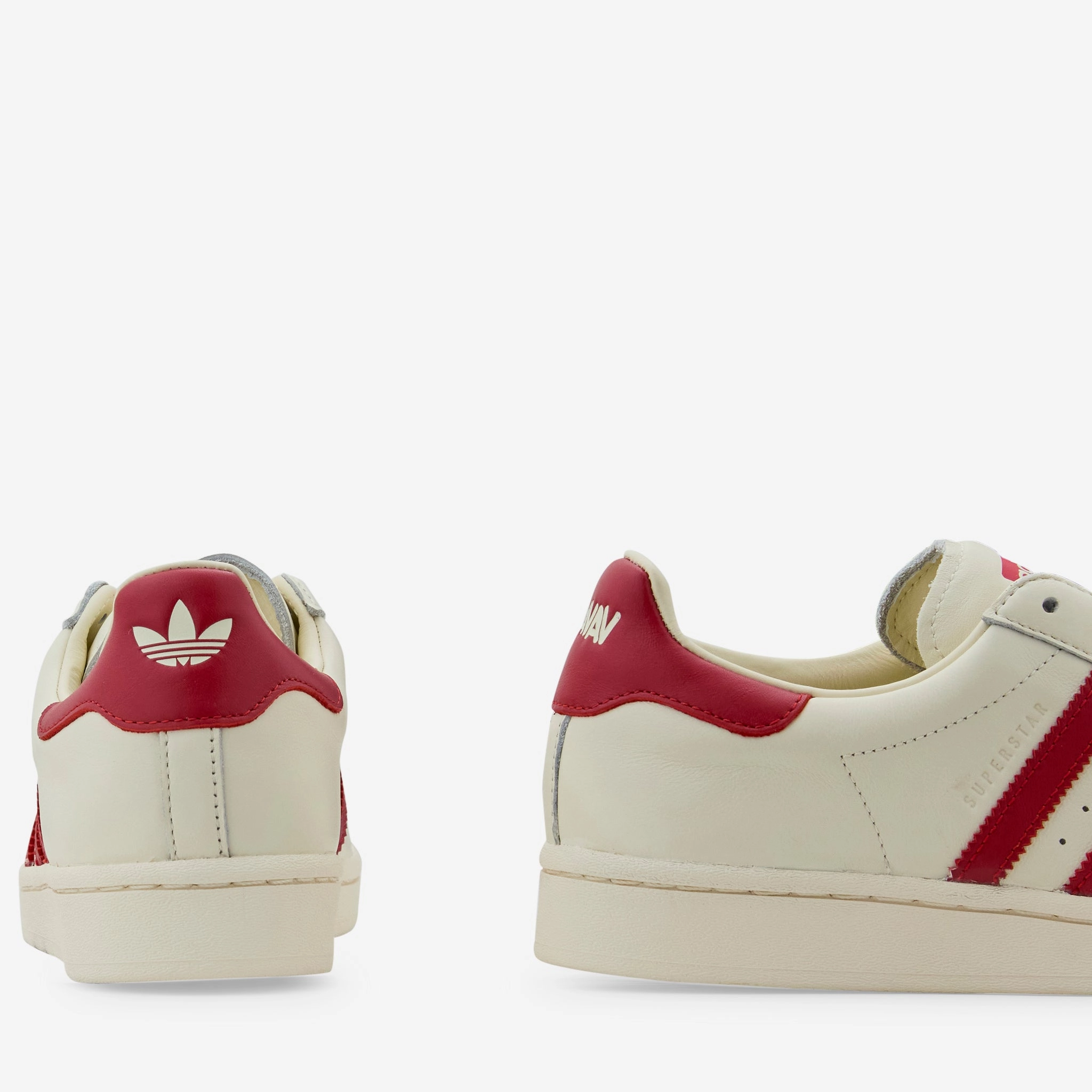Korn Shoes Adidas Avavav x Women's Superfinger Superstar Better Scarlet | Cream White | Better Scarlet