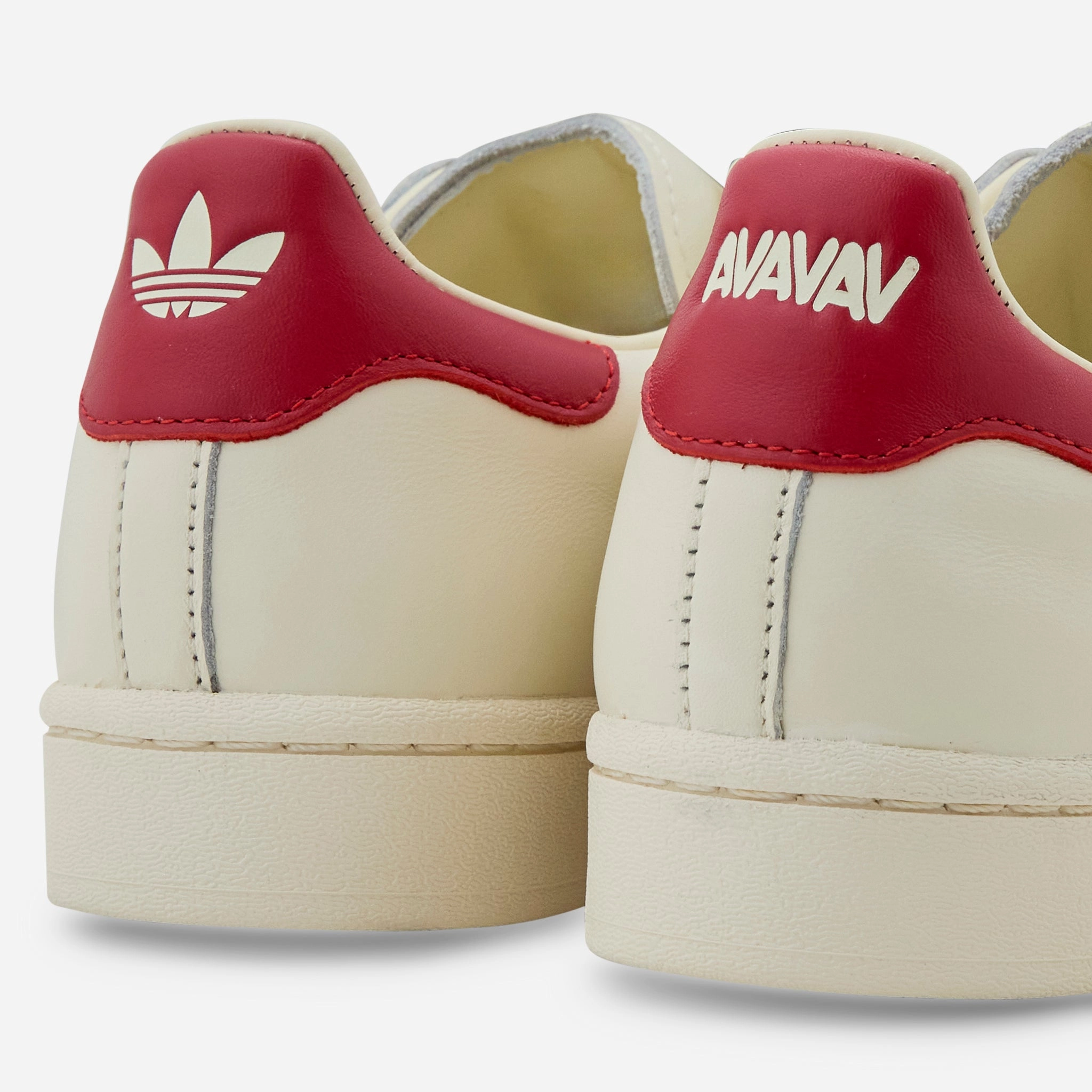Ozelia Adidas Shoes Avavav x Women's Superfinger Superstar Better Scarlet | Cream White | Better Scarlet