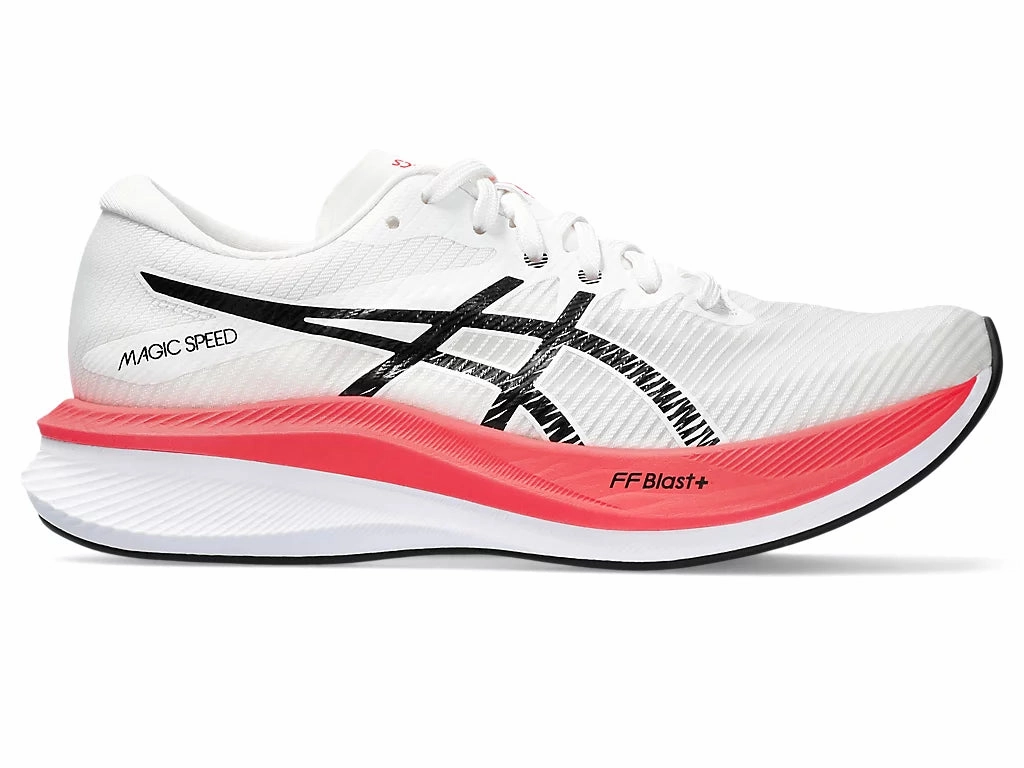 Asics Court Ff 3 Novak Tennis Shoe Asics Womens Magic Speed 3- Black/White (1012B518-100)