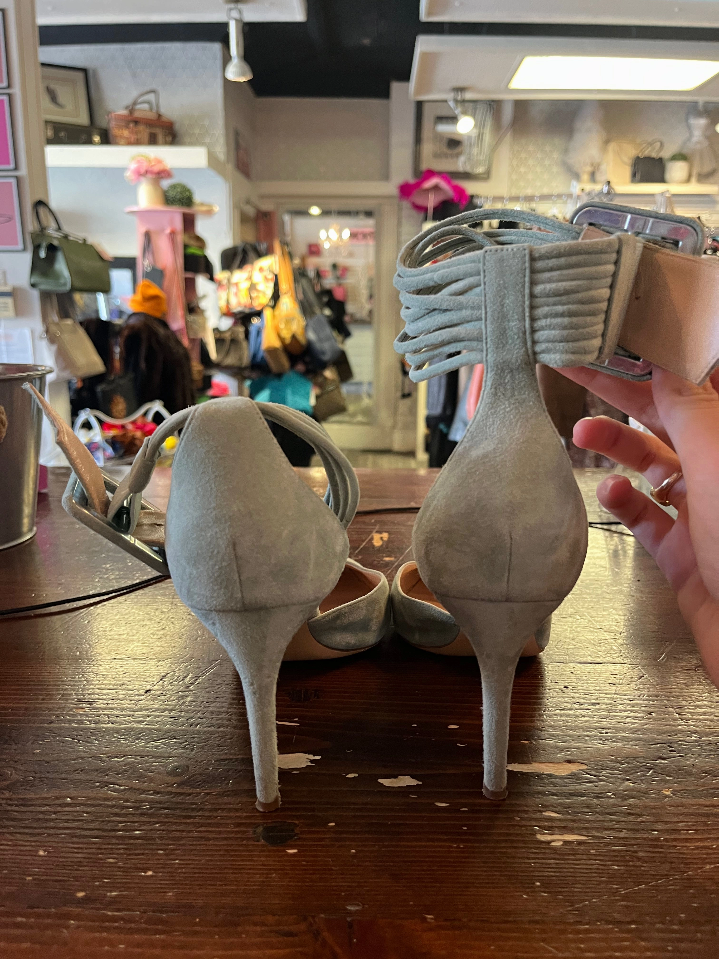 Cake With High Heels Le Chateau Luxe Suede Heels (Size 10)