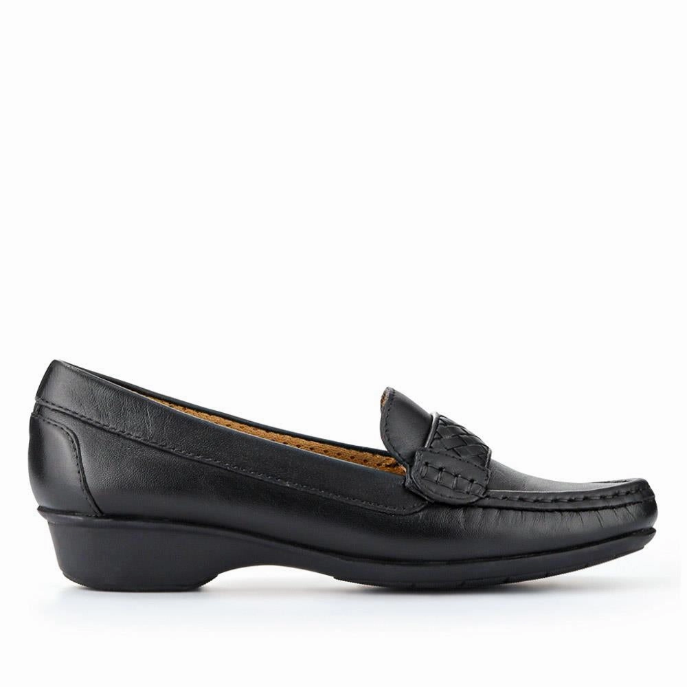 Leather Breathable Loafers - NAP41003 / 327 489 - Black Last Resort Loafers