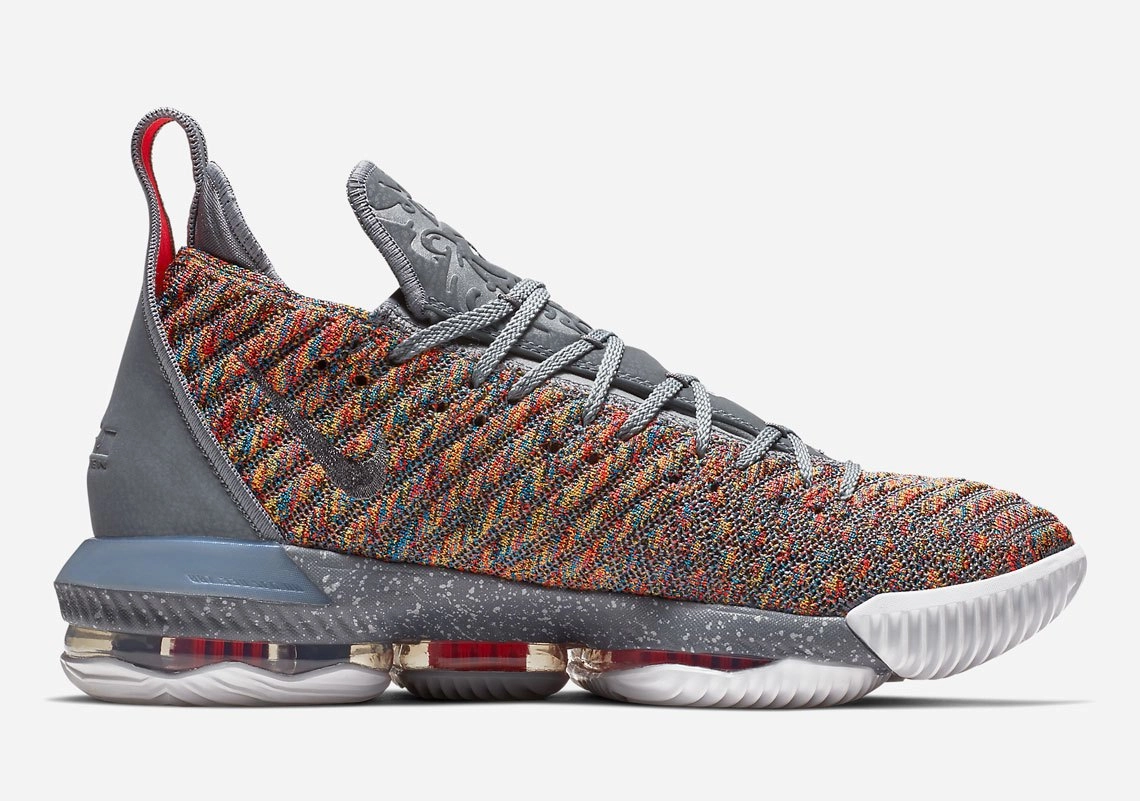 Basketball Shoes Comfortable LeBron 16 Multicolor Grey Basketball Shoes