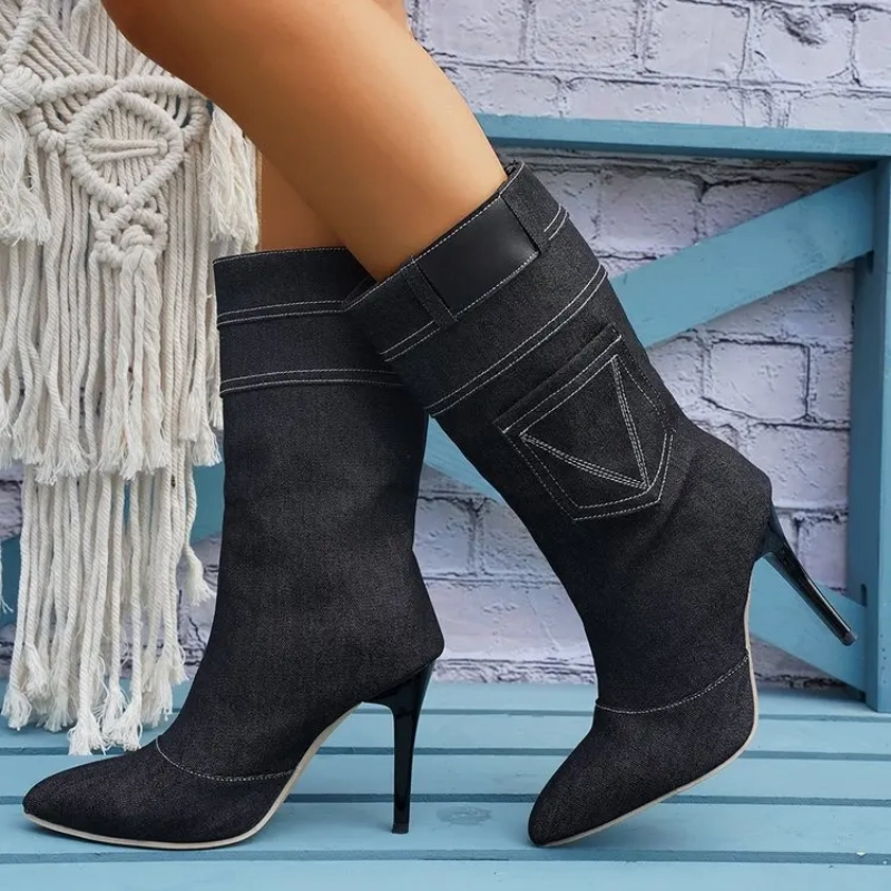 Steep Heels Lexington Denim Heels