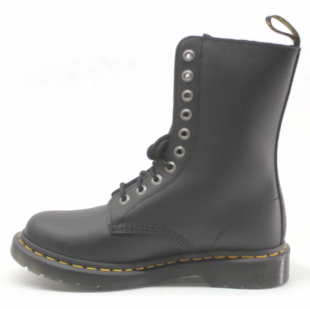 Dr. Martens 1490 Floral Smooth Leather Women's Mid-Calf Boots Boots With Gold