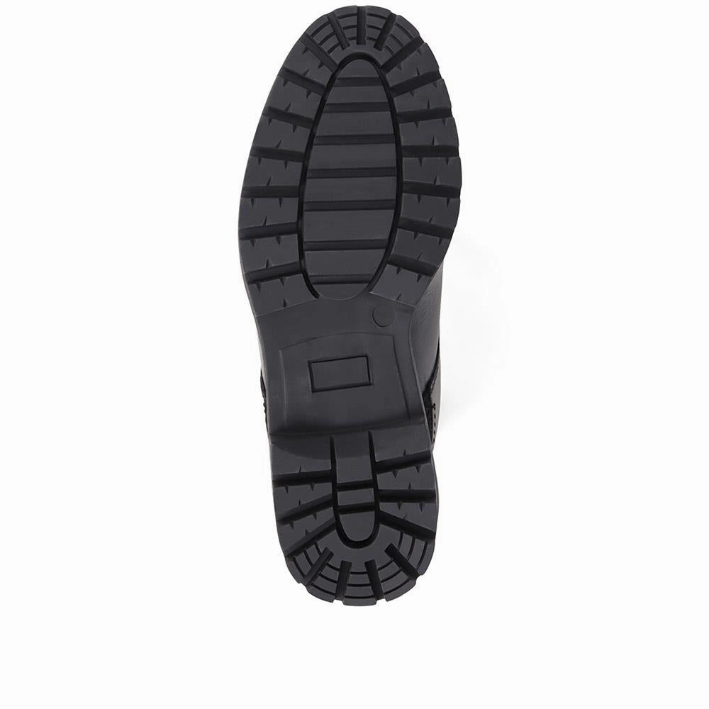 Leather Lace-Up Shoes - TEJ36001 / 322 529 - Black Climbing Shoe Brands Fit Guide