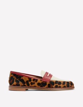 Nya Penny Loafers-Leopard Colourblock Ralph Loafers