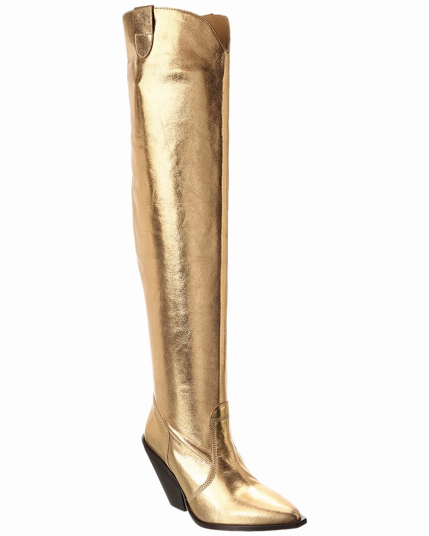 Nancy Sinatra Boots Free People Triple Crown Leather Over-The-Knee Boot