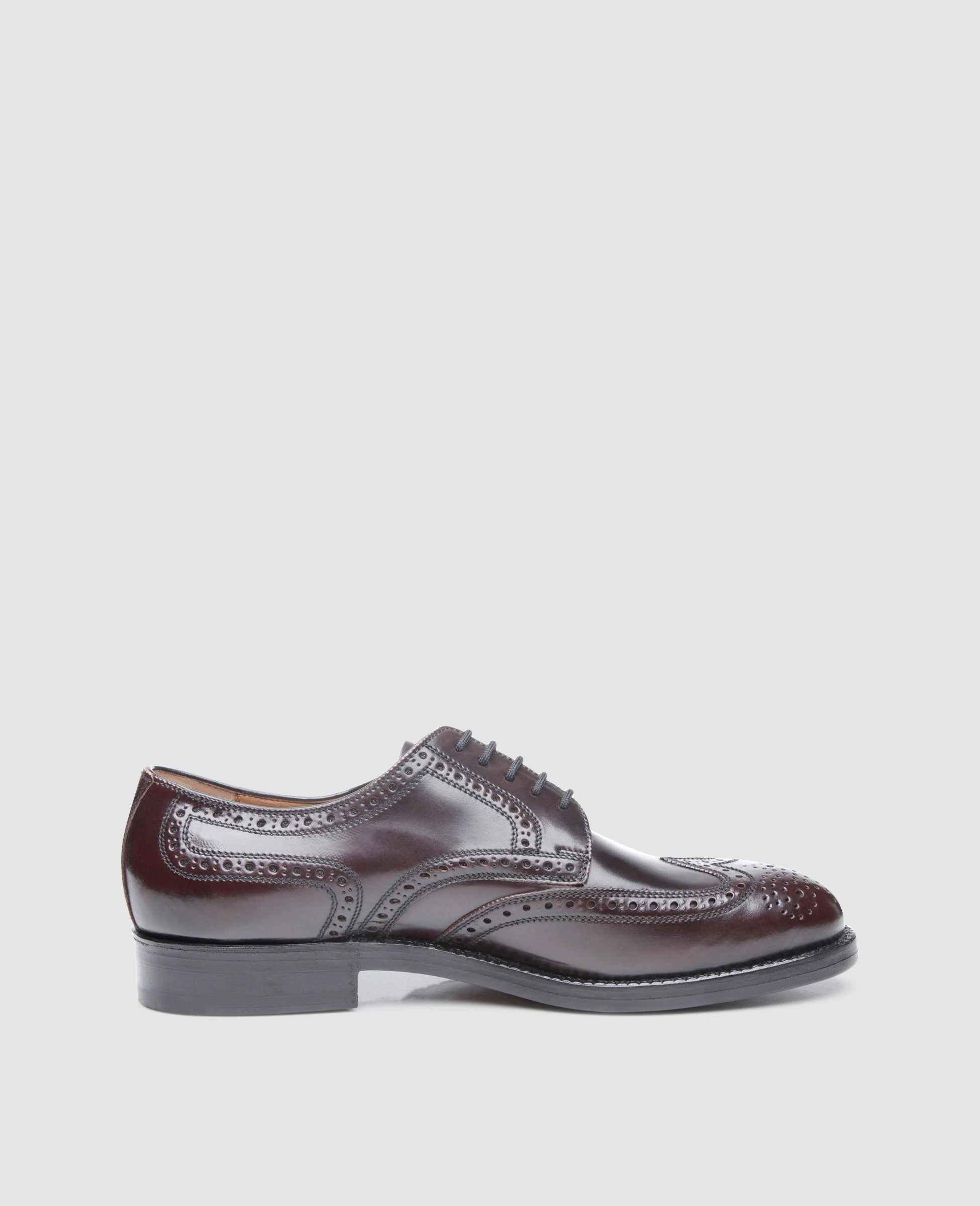 London Full-Brogue C - Oxblood Ballerina Lace Up Shoes