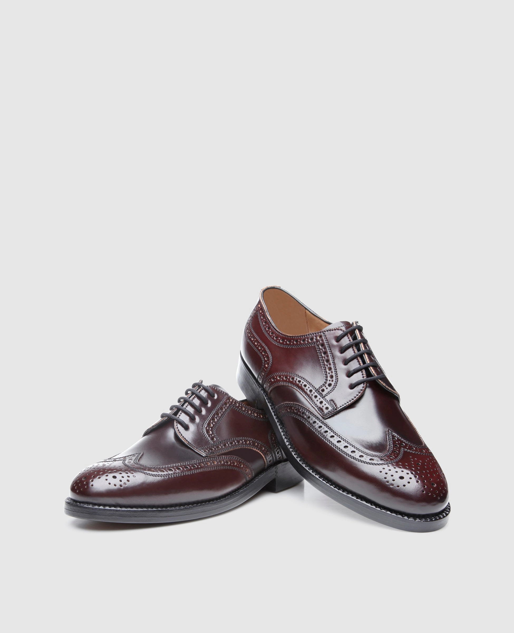 577 Walking Shoes Lace Up London Full-Brogue C - Oxblood