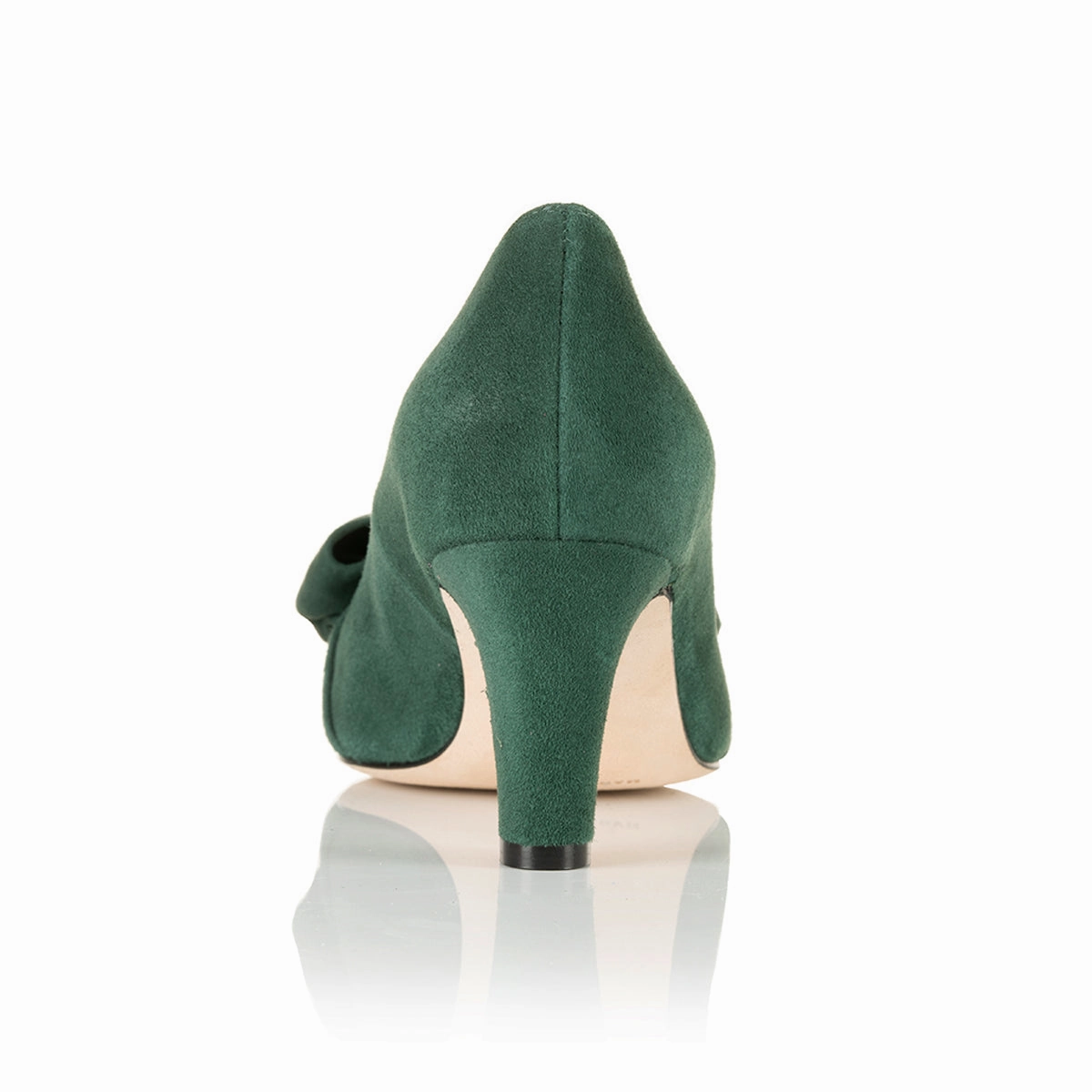 Lori Extra-Wide Fit Court Shoe  Green Suede