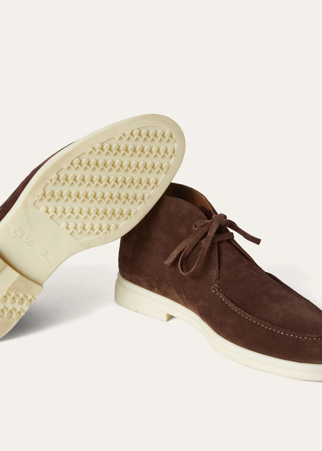 Loro Piana Walk and Walk Ankle Boot Chocolate Teddy Loafers