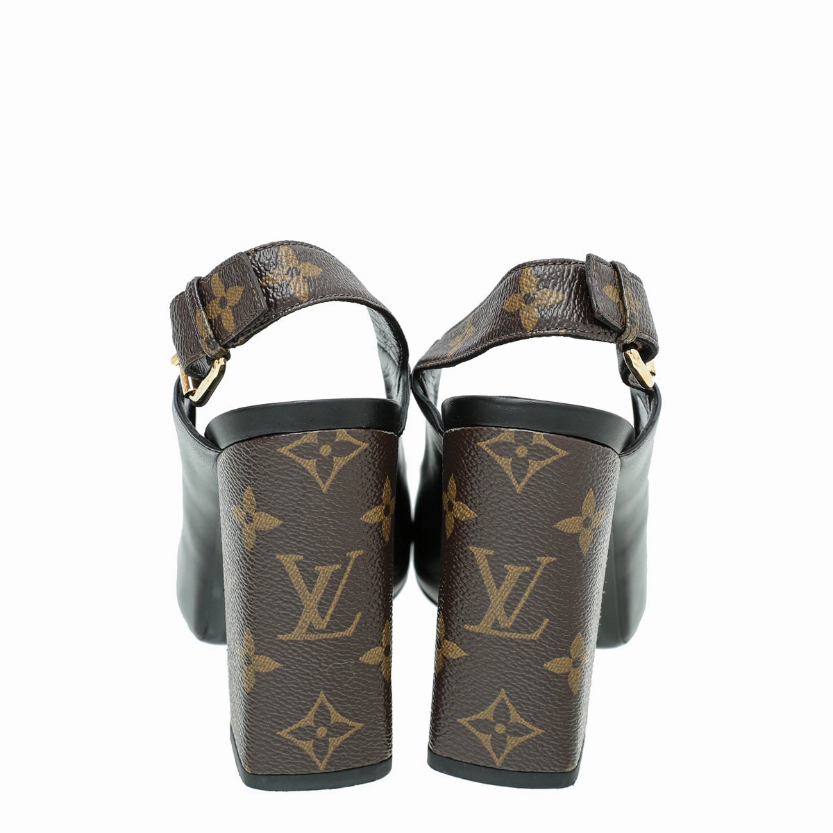 Louis Vuitton Monogram Black Matchmake Slingback Pump 39 Rock Climbing Shoes Second Hand