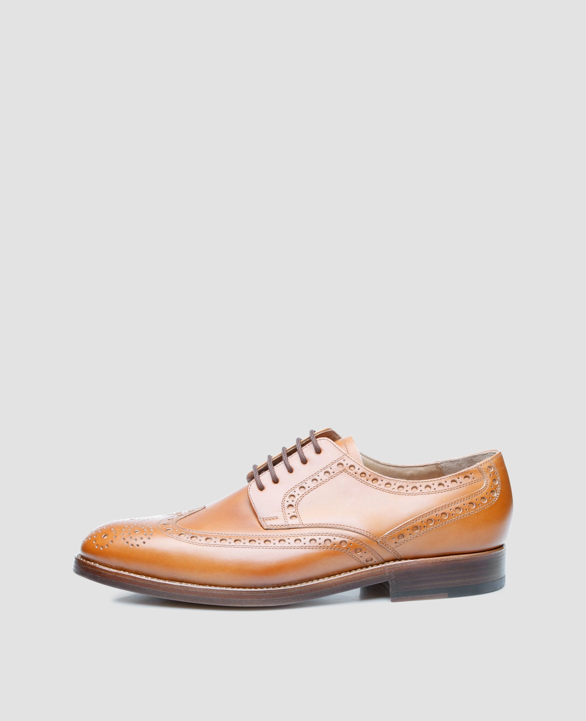 Lace Up Safety Shoes Luzern Full-Brogue AC - Nut