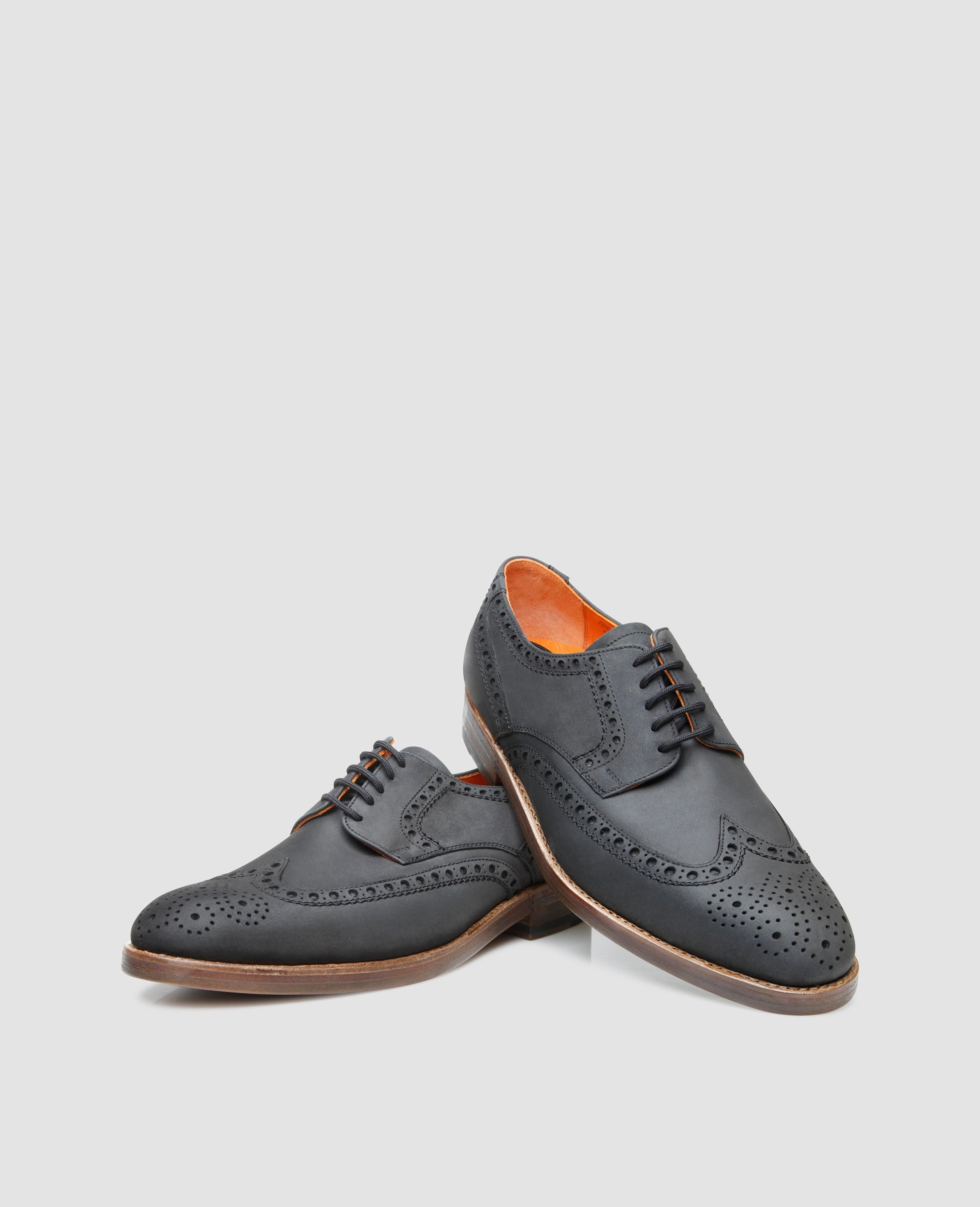 Luzern Full-Brogue J - Black Automatic Lace Up Shoes